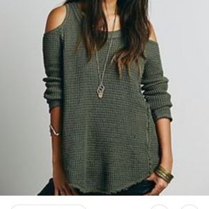 Green Free People Sweater